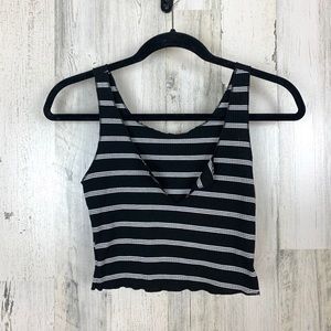 Black and White Striped Tank Top